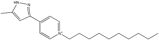 1-Decyl-4-(5-methyl-1H-pyrazol-3-yl)pyridinium Structure