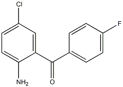 4-Fluoro-5'-chloro-2'-aminobenzophenone,,结构式