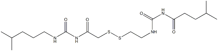 1-(4-Methylpentanoyl)-3-[2-[[(3-isohexylureido)carbonylmethyl]dithio]ethyl]urea