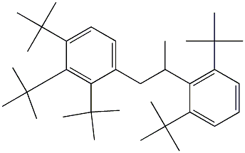 1-(2,3,4-Tri-tert-butylphenyl)-2-(2,6-di-tert-butylphenyl)propane 结构式