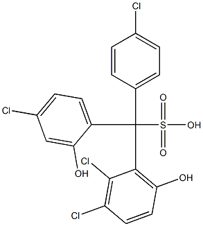 (4-Chlorophenyl)(4-chloro-2-hydroxyphenyl)(2,3-dichloro-6-hydroxyphenyl)methanesulfonic acid