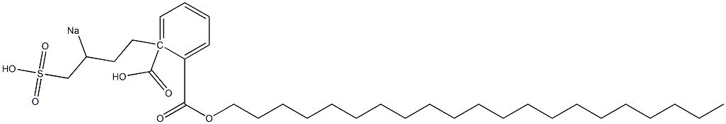 Phthalic acid 1-henicosyl 2-(3-sodiosulfobutyl) ester Struktur