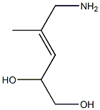 5-Amino-4-methyl-3-pentene-1,2-diol 结构式