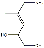 5-Amino-4-methyl-3-pentene-1,2-diol Struktur