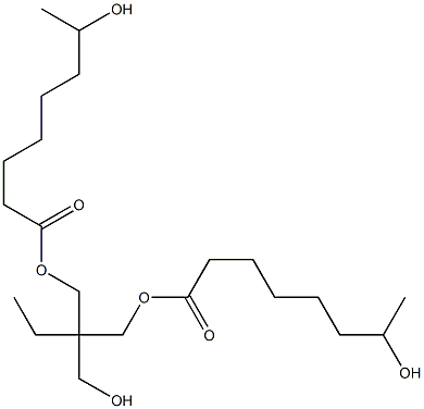 Bis(7-hydroxyoctanoic acid)2-ethyl-2-(hydroxymethyl)-1,3-propanediyl ester,,结构式