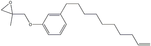 3-(9-Decenyl)phenyl 2-methylglycidyl ether Struktur