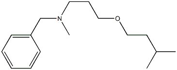 N-Methyl-N-[3-(isopentyloxy)propyl]benzylamine,,结构式