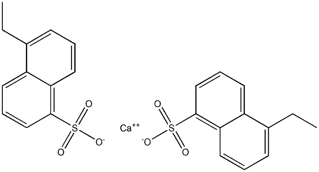 Bis(5-ethyl-1-naphthalenesulfonic acid)calcium salt,,结构式