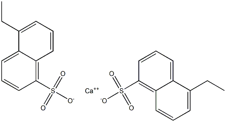 Bis(5-ethyl-1-naphthalenesulfonic acid)calcium salt Struktur