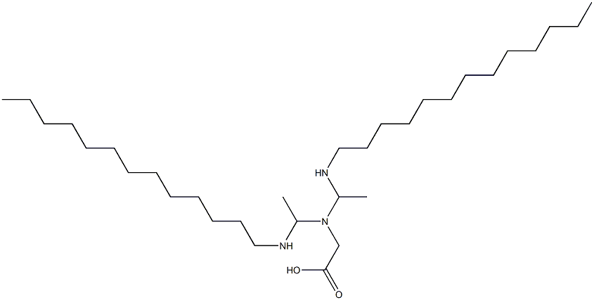 N,N-Bis[1-(tridecylamino)ethyl]glycine 结构式