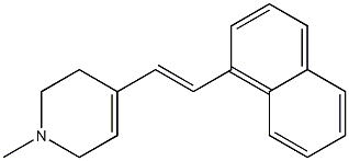 1-Methyl-4-[(E)-2-(1-naphtyl)vinyl]-1,2,3,6-tetrahydropyridine,,结构式