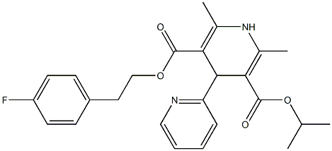 1,4-Dihydro-2,6-dimethyl-4-(2-pyridyl)pyridine-3,5-dicarboxylic acid 3-isopropyl 5-(4-fluorophenethyl) ester