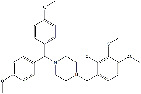  1-[Bis(4-methoxyphenyl)methyl]-4-(2,3,4-trimethoxybenzyl)piperazine