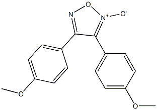 3,4-ビス(4-メトキシフェニル)-1,2,5-オキサジアゾール2-オキシド 化学構造式