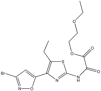 N-[5-Ethyl-4-[3-bromo-5-isoxazolyl]-2-thiazolyl]oxamidic acid 2-ethoxyethyl ester|