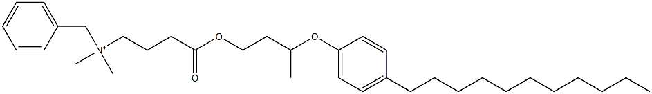 N,N-Dimethyl-N-benzyl-N-[3-[[3-(4-undecylphenyloxy)butyl]oxycarbonyl]propyl]aminium