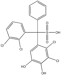 (2,3-Dichlorophenyl)(2,3-dichloro-4,5-dihydroxyphenyl)phenylmethanesulfonic acid|