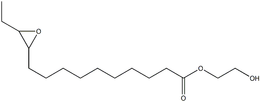 11,12-Epoxymyristic acid 2-hydroxyethyl ester Structure