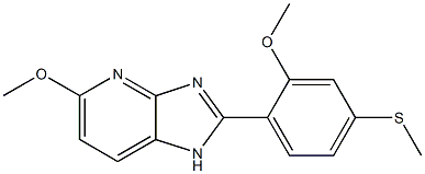 5-Methoxy-2-(2-methoxy-4-methylthiophenyl)-1H-imidazo[4,5-b]pyridine Structure
