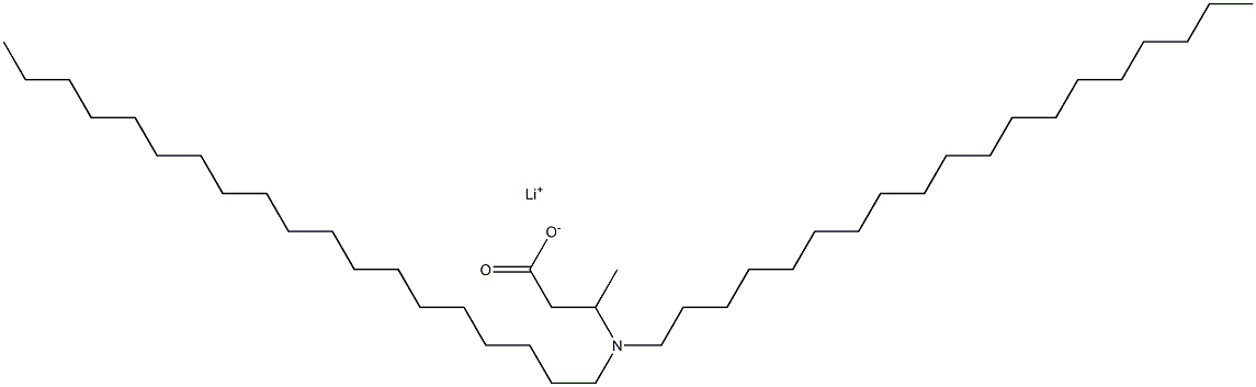 3-(Dinonadecylamino)butyric acid lithium salt,,结构式