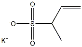 1-メチル-2-プロペン-1-スルホン酸カリウム 化学構造式