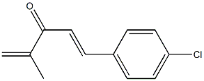 1-(4-Chlorophenyl)-4-methyl-1,4-pentadien-3-one Struktur