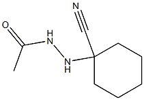 Acetic acid N'-(1-cyanocyclohexyl) hydrazide,,结构式