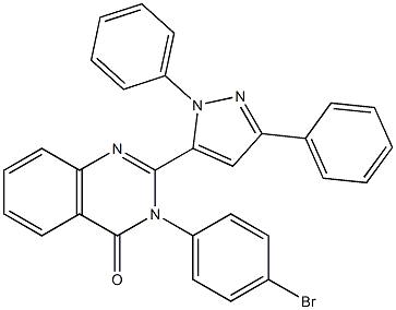 3-(4-Bromophenyl)-2-[3-(phenyl)-1-(phenyl)-1H-pyrazol-5-yl]quinazolin-4(3H)-one