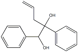 4,5-ジフェニル-1-ペンテン-4,5-ジオール 化学構造式