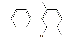 3,6-Dimethyl-2-(4-methylphenyl)phenol 结构式