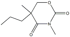 5,6-Dihydro-3,5-dimethyl-5-propyl-2H-1,3-oxazine-2,4(3H)-dione Struktur
