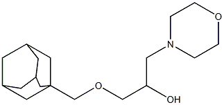 1-Morpholino-3-(adamantan-1-ylmethoxy)-2-propanol Structure