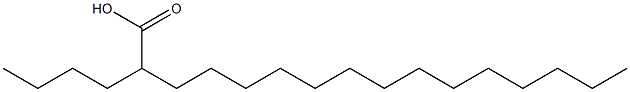 2-Butylhexadecanoic acid Structure