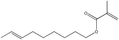 Methacrylic acid (7-nonenyl) ester,,结构式