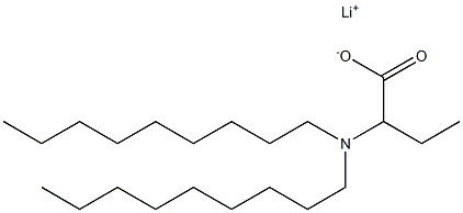 2-(ジノニルアミノ)酪酸リチウム 化学構造式