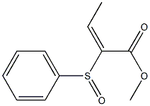 (2E)-2-Phenylsulfinyl-2-butenoic acid methyl ester Structure