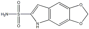 5,6-(Methylenedioxy)-1H-indole-2-sulfonamide 结构式