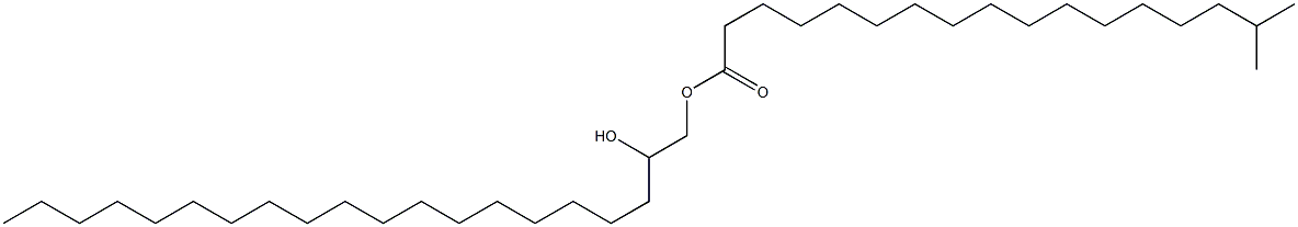 2-Hydroxyicosyl 16-methylheptadecanoate,,结构式
