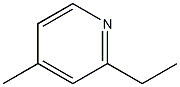 2-Ethyl-4-methylpyridine,,结构式