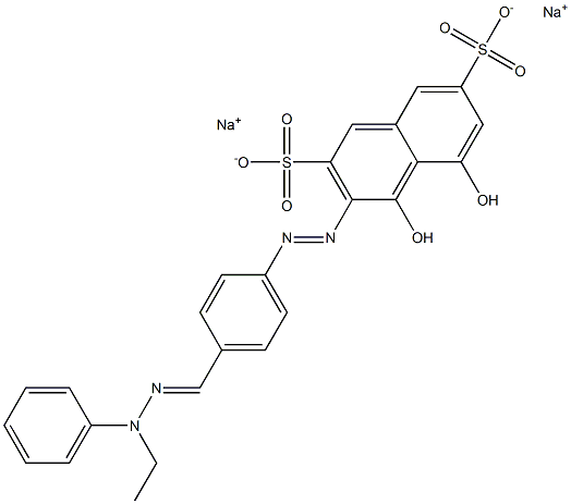 4,5-Dihydroxy-3-[[4-[(2-ethyl-2-phenylhydrazono)methyl]phenyl]azo]naphthalene-2,7-disulfonic acid disodium salt