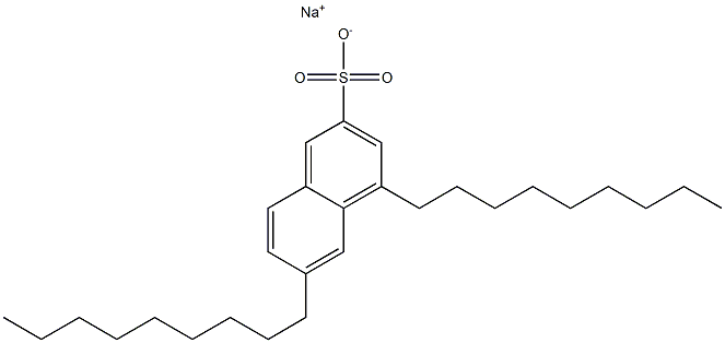 4,6-Dinonyl-2-naphthalenesulfonic acid sodium salt 结构式