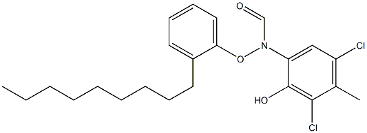 2-(2-Nonylphenoxyformylamino)-4,6-dichloro-5-methylphenol,,结构式