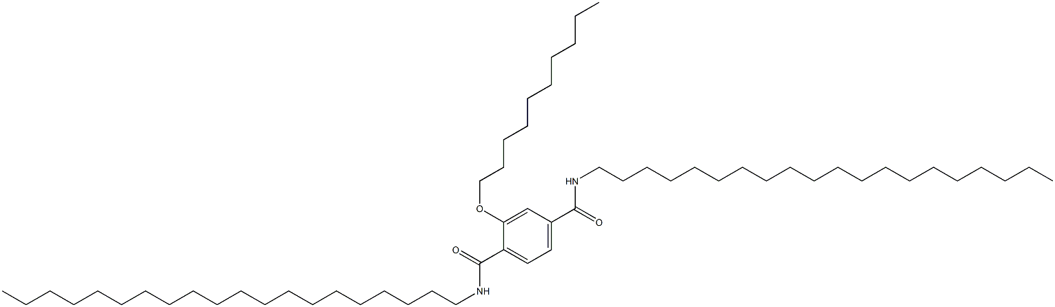2-(Decyloxy)-N,N'-diicosylterephthalamide Struktur