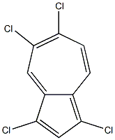 1,3,5,6-Tetrachloroazulene Struktur
