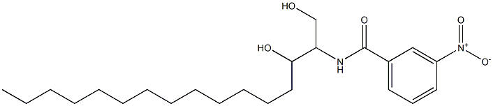 N-(1,3-Dihydroxyhexadecan-2-yl)-3-nitrobenzamide Structure