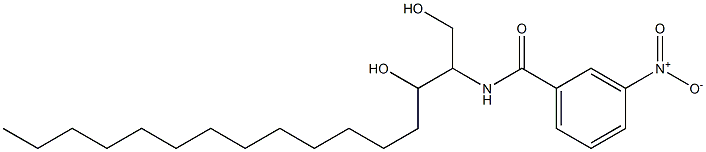 N-(1,3-Dihydroxyhexadecan-2-yl)-3-nitrobenzamide 结构式