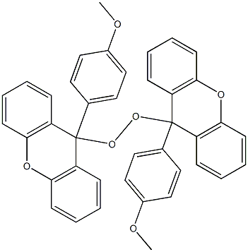 Bis[9-(4-methoxyphenyl)-9H-xanthen-9-yl] peroxide 结构式