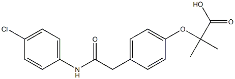  2-[4-[2-(4-Chlorophenylamino)-2-oxoethyl]phenoxy]-2-methylpropionic acid