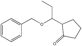 2-(1-Benzyloxypropyl)cyclopentanone Struktur