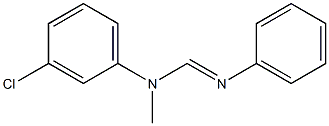 N1-Methyl-N2-phenyl-N1-(3-chlorophenyl)formamidine,,结构式